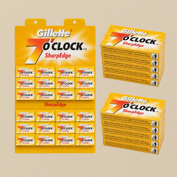 Gillette 7 O'Clock SharpEdge Double-Edge Razor Blades | Razor Blades | Toolsmith Ltd UK