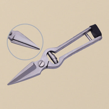 Sheep Hoof Trimming Shears — Polished Steel, Serrated Foot-Rot Scissors | Veterinary Shears | Toolsmith Ltd UK