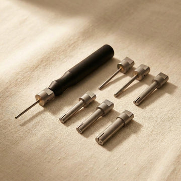 Mini Oval Mandrel Set, 2x3 – 8x12 mm, 6 Sizes with Handle and Storage Case, Jewellery Making, Wires Wrapping Looping etc | Jewellery Making Tools | Toolsmith Ltd UK