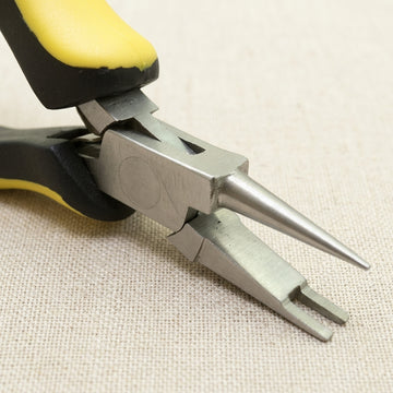 Professional Watch Repair Pliers, Stainless Steel 5.25 Inch Spring-Loaded Ergonomic Design for Jewelry Making, Watch Band Pin Removal, Yellow and Black Handle | Watch & Clock Tools | Toolsmith Ltd UK