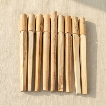 Set of 9 Hard Wood Ring Mandrels for Jewellery Making, Multiple Design Shapes Including Square, Rectangle, Triangle, Oval, Round, Diamond, Pentagon | Jewellery Making Tools | Toolsmith Ltd UK