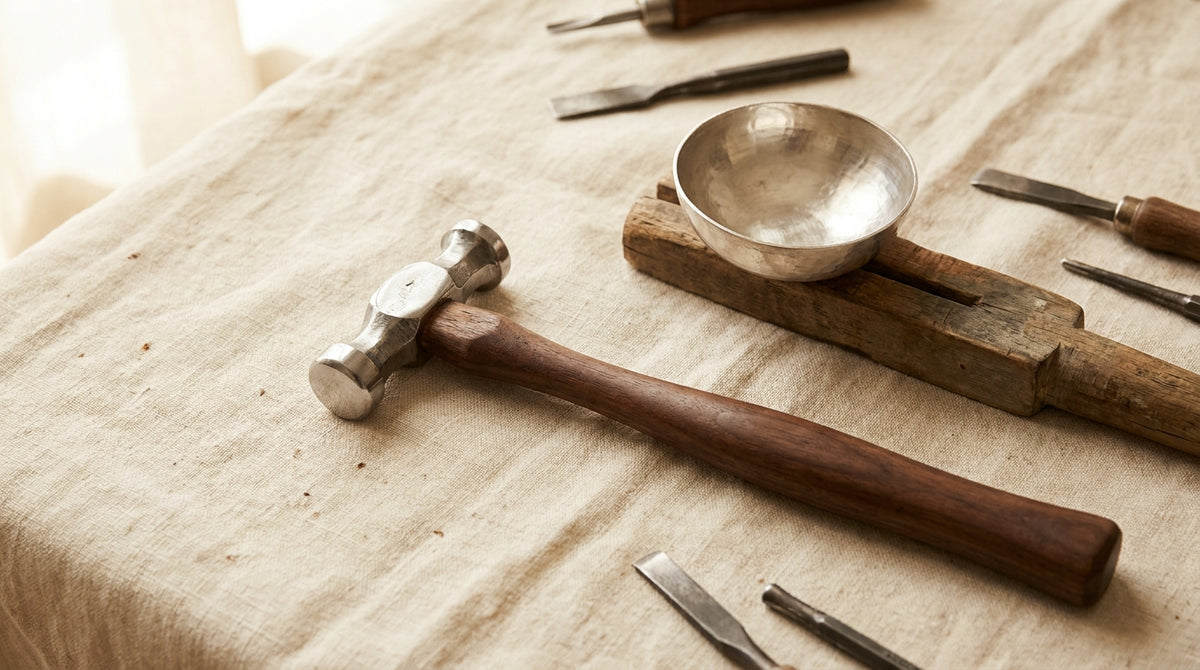 Raising Silver How to Hold a Hammer at the Bench - UK Silversmith Guide | Toolsmith