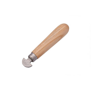 Half-Round Bezel Roller with 19 mm Steel Head and Hardwood Handle | Bench Tools | Toolsmith Ltd UK