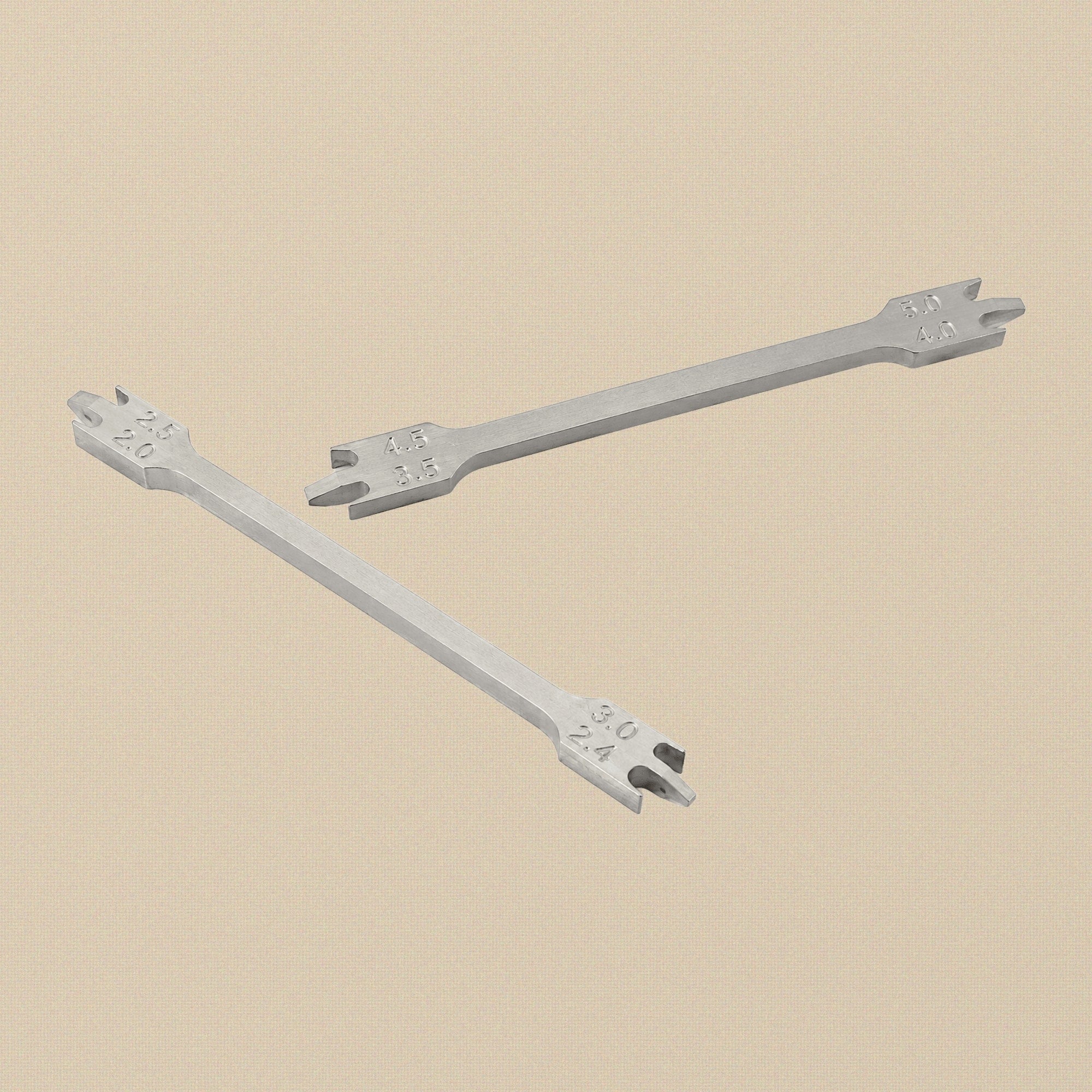 Aluminium Orthodontic Bracket Height Gauge, 3.5mm to 5.0mm Measurement Steps | Dental Instruments | Toolsmith Ltd UK