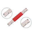 Jeweller's claw and bezel lifter tool showing the grooved tip in detail against a white background.