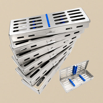 Sterilisation Cassette Rack Set, 6-Piece, Holds 5 Instruments Each | Dental Instruments | Toolsmith Ltd UK