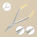 Straight Howe utility pliers, 14 cm, made from stainless steel, shown against a white background.
