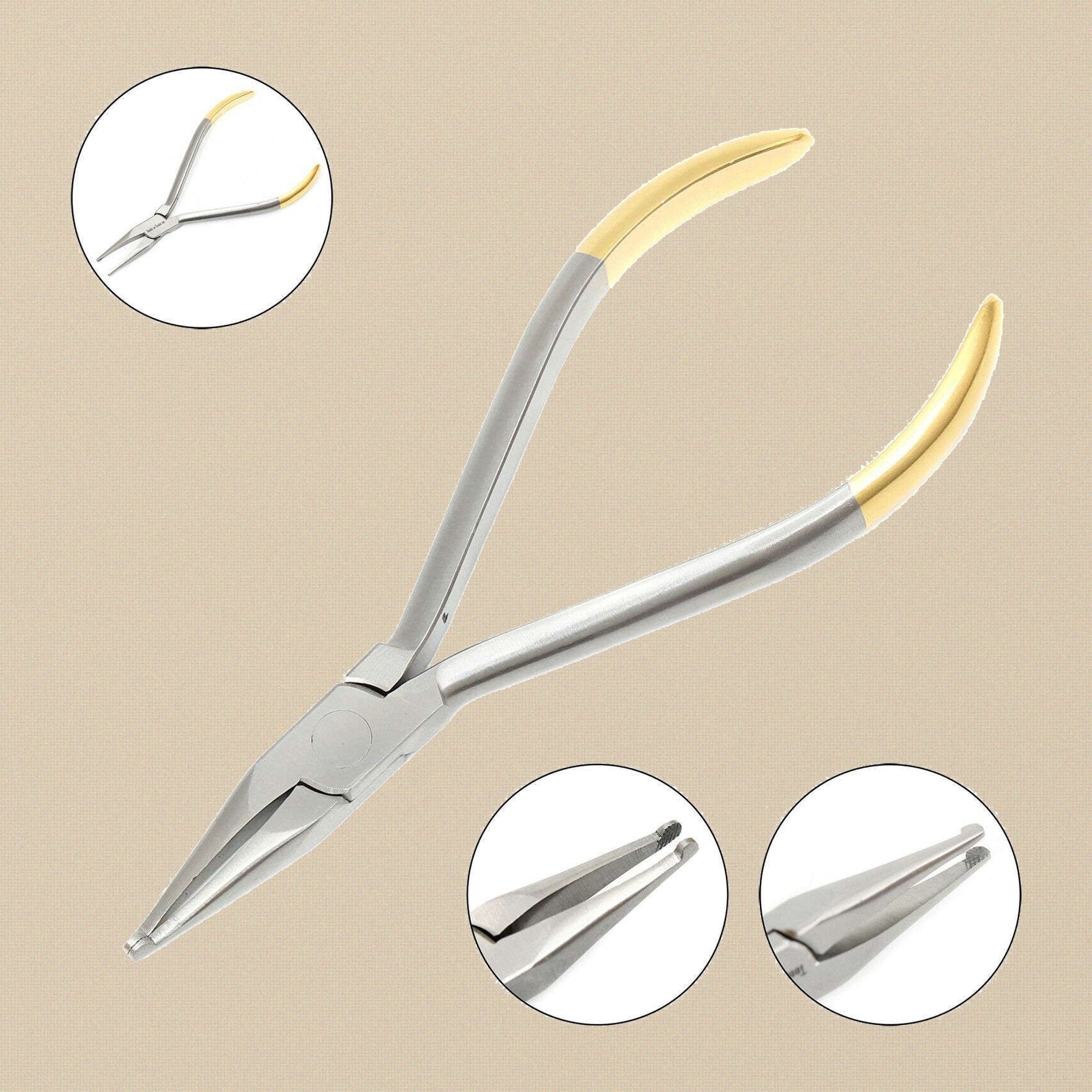 Straight Howe utility pliers, 14 cm, made from stainless steel, shown against a white background.