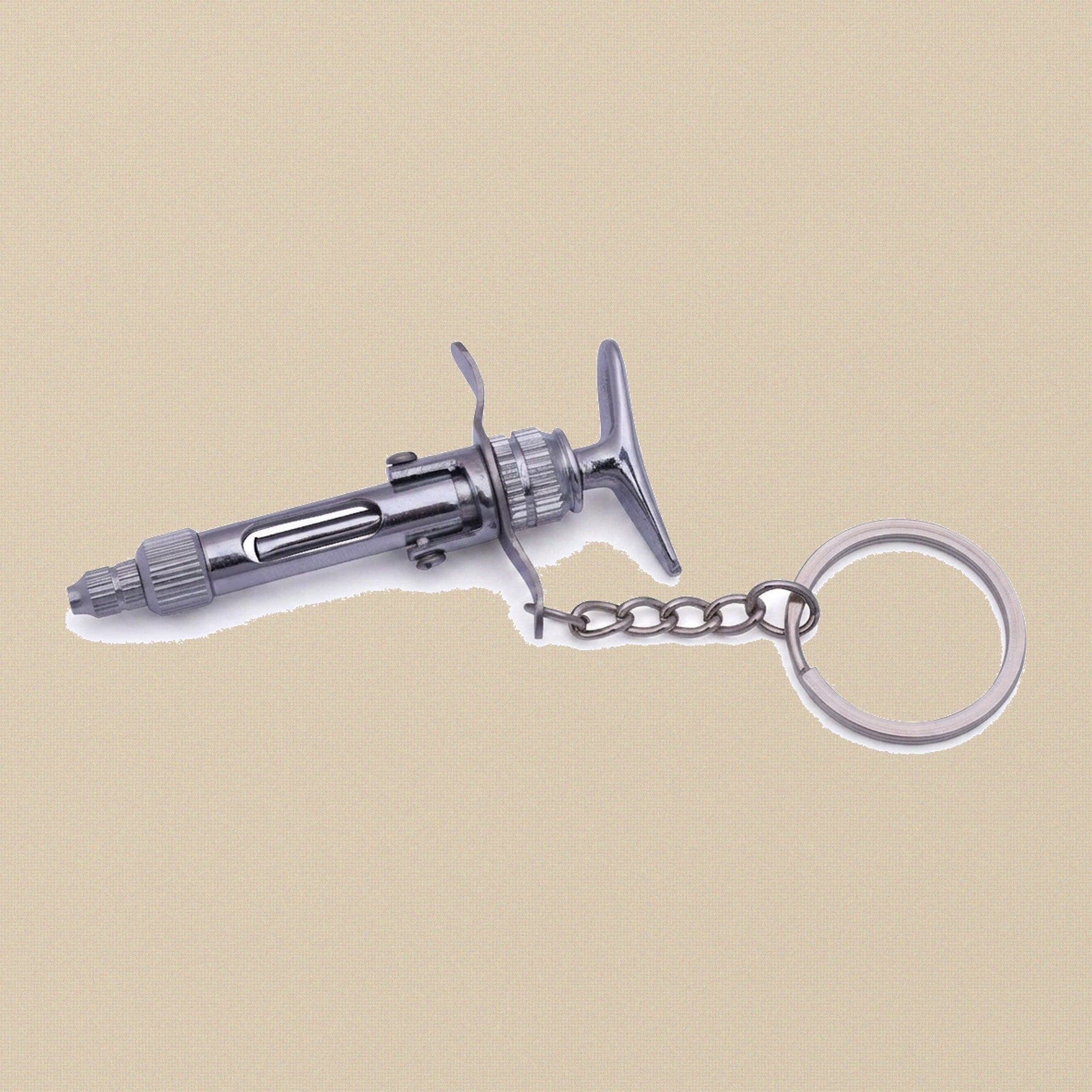 Miniature Dental & Medical Instrument Keyrings in 18 Assorted Styles — Dental Syringe
