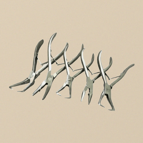5-Piece Stainless Steel Hair Extension Pliers Set, Removal Tools for Micro Rings and Fusion Glue Bond, Personal and Professional Use, Salon Grade Tools | Jewellery Making Tools | Toolsmith Ltd UK