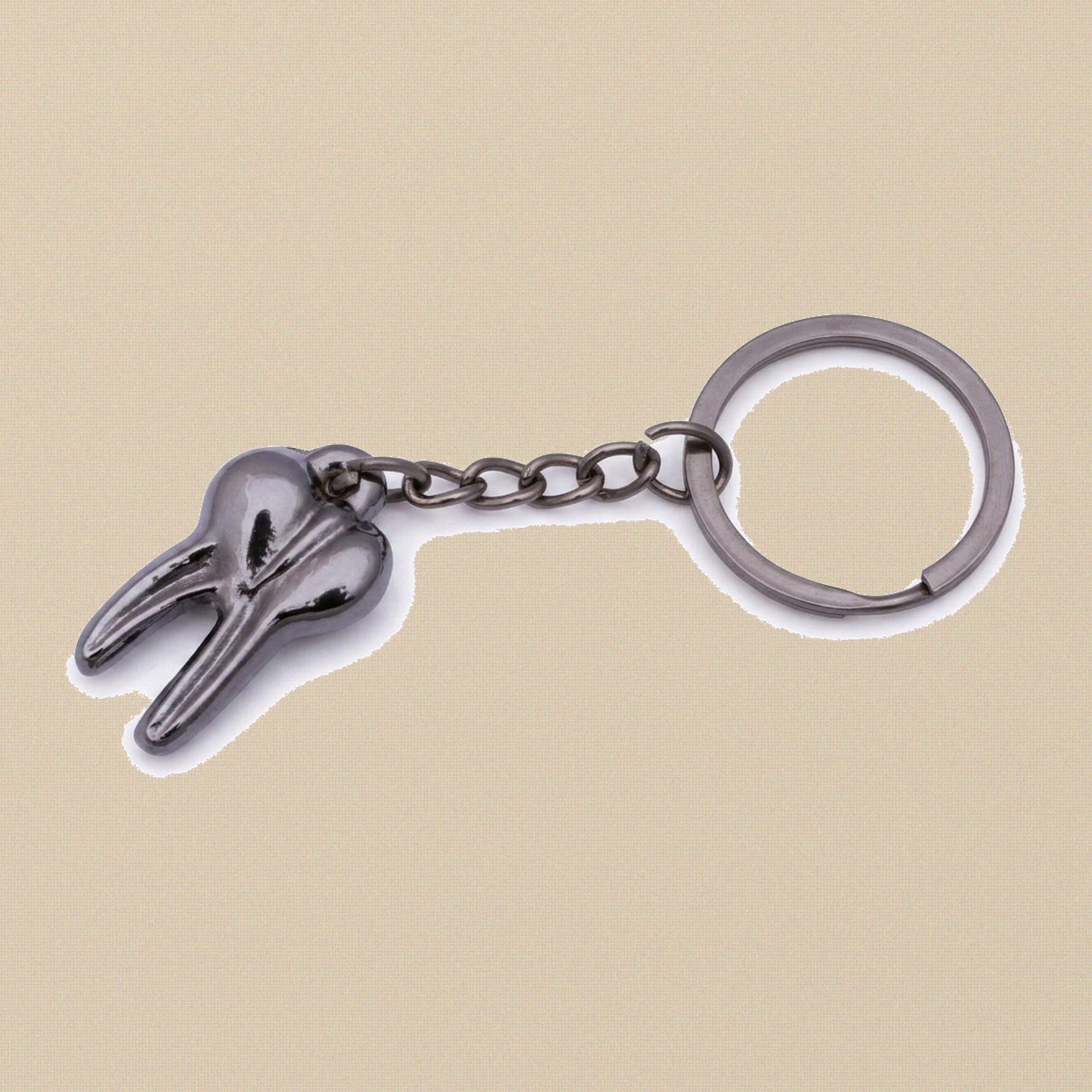 Miniature Dental & Medical Instrument Keyrings in 18 Assorted Styles — Premolar Shape Tooth