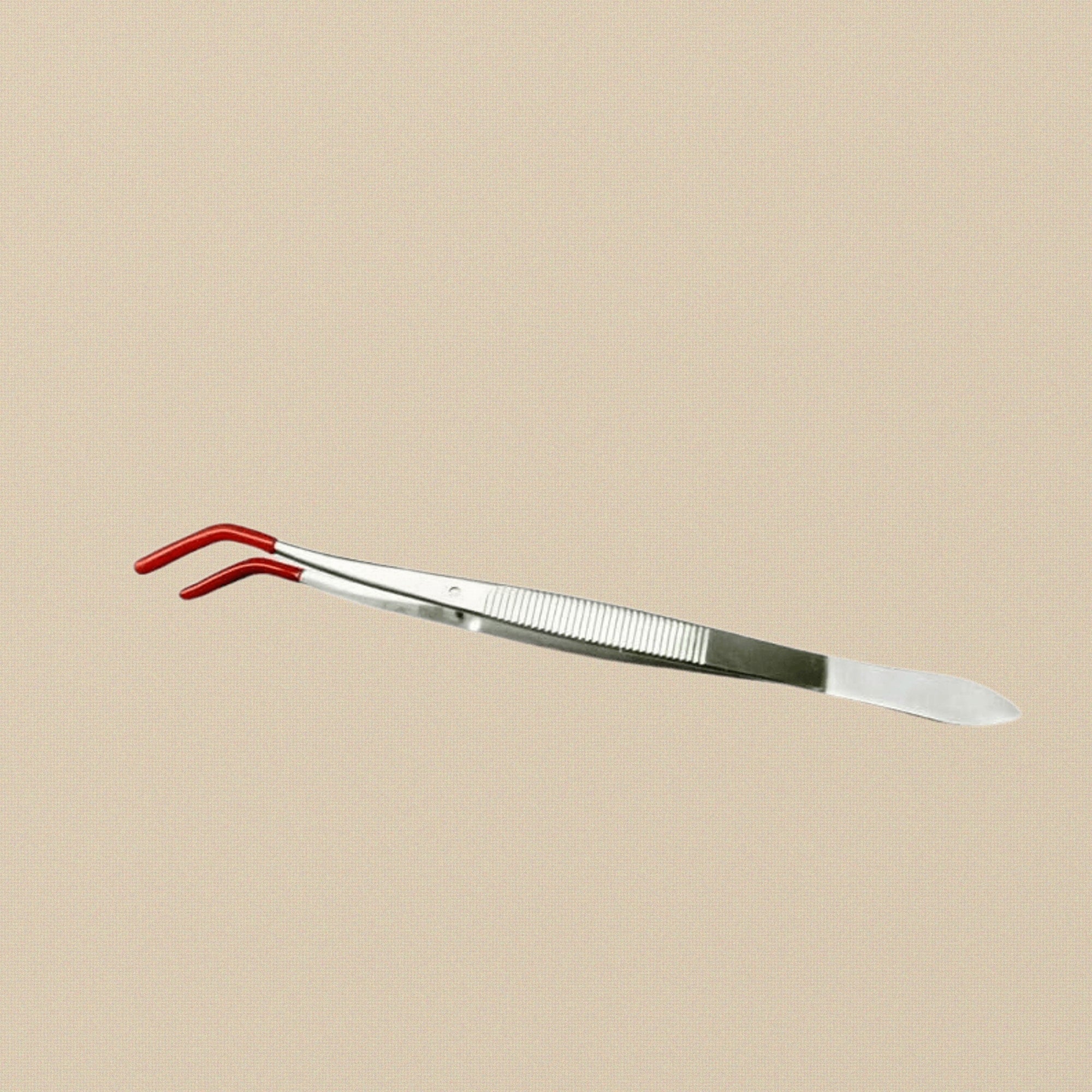 Precision Bent Tip Tweezers with Rubber Grips, PVC Coated, for Jewellery Making and Crafts | Jewellery Making Tools | Toolsmith Ltd UK