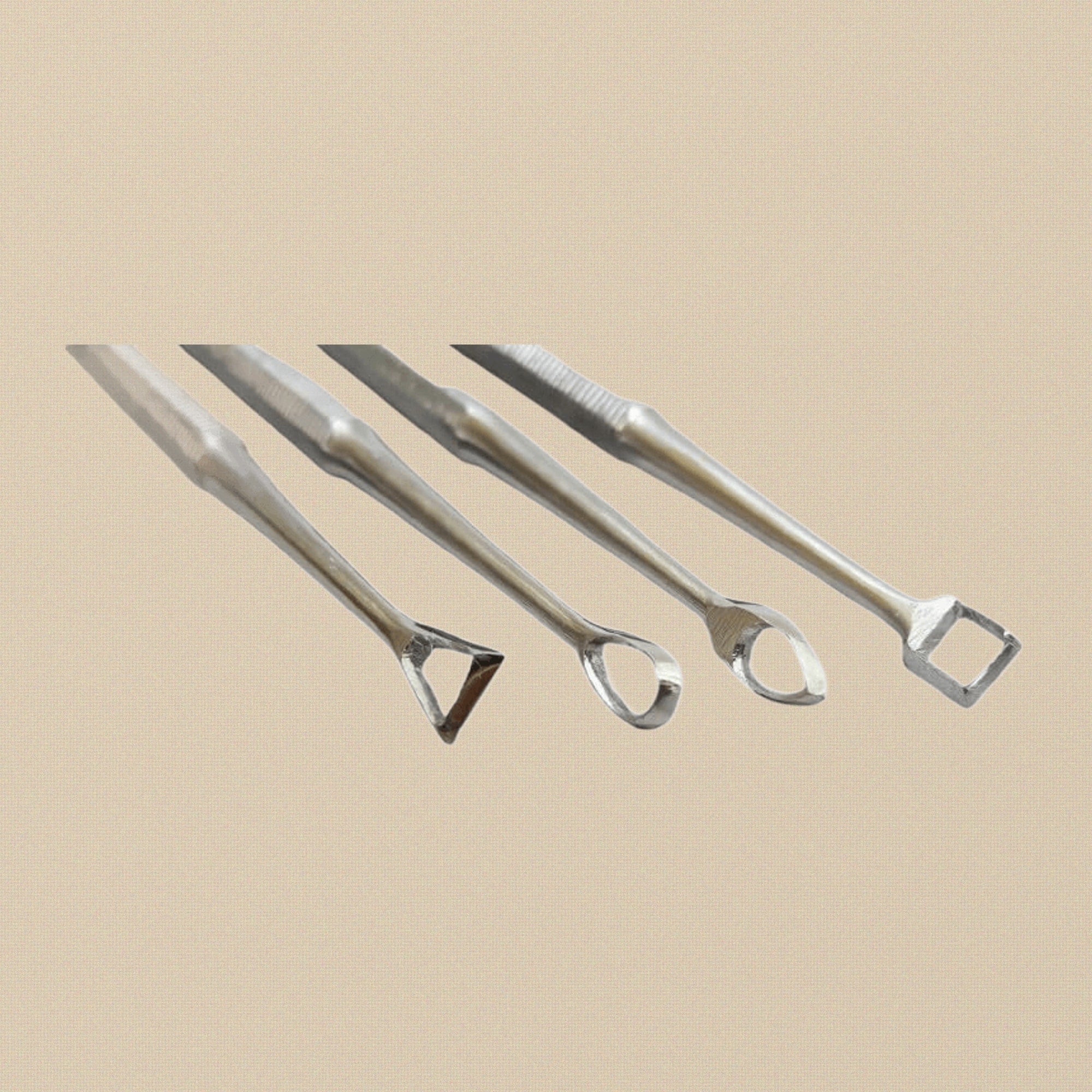 Professional 4 Pieces Double-Ended Wax Carving Tools Set, Stainless Steel Probes Carvers and Picks for Jewellery, Clay Art, Sculpture, Modelling | Jewellery Making Tools | Toolsmith Ltd UK