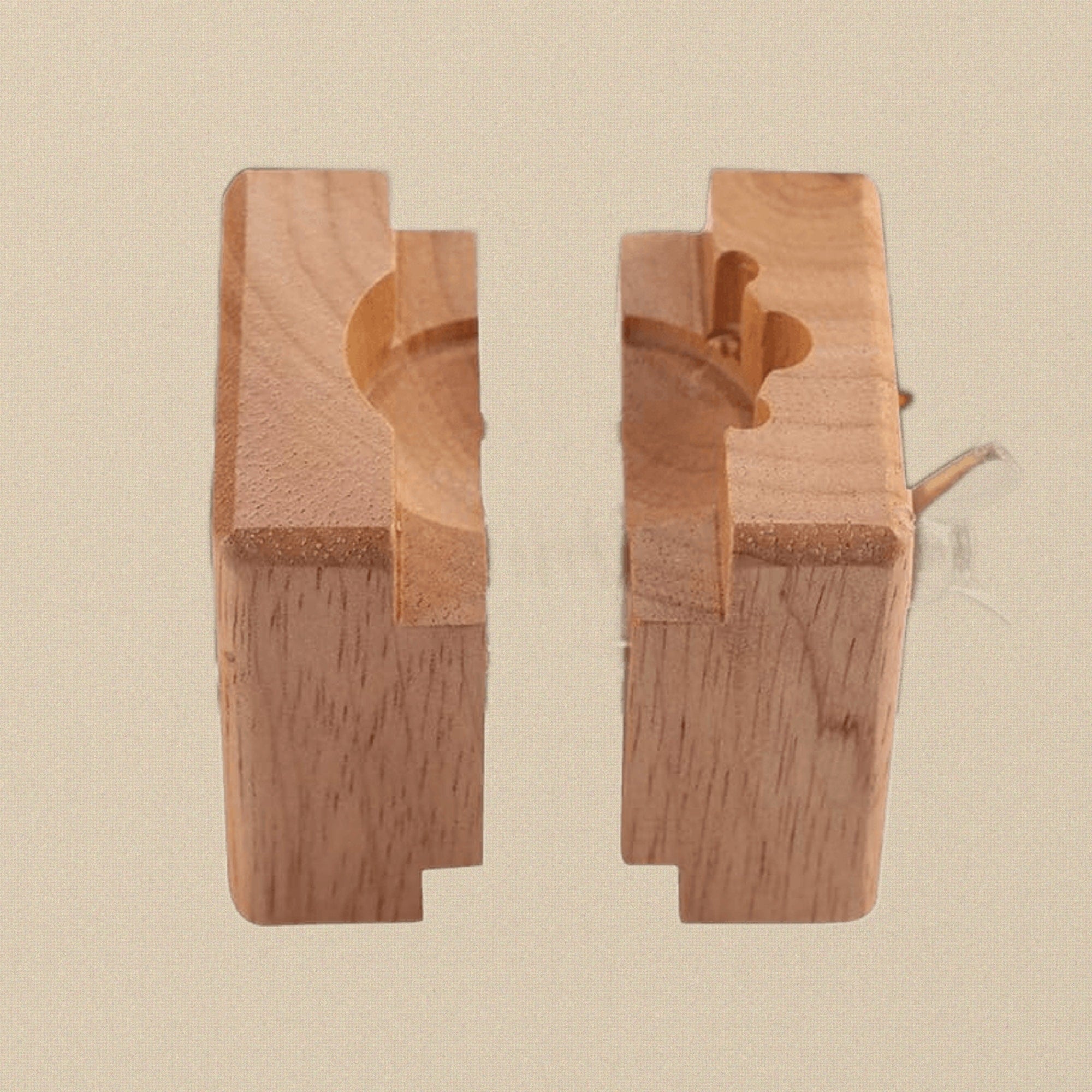 Wooden Watch Case Holder Clamp, Movement Repair Watchmaker Block Vise Tool, Rose Wood, 8cm x 5.5cm | Watch & Clock Tools | Toolsmith Ltd UK