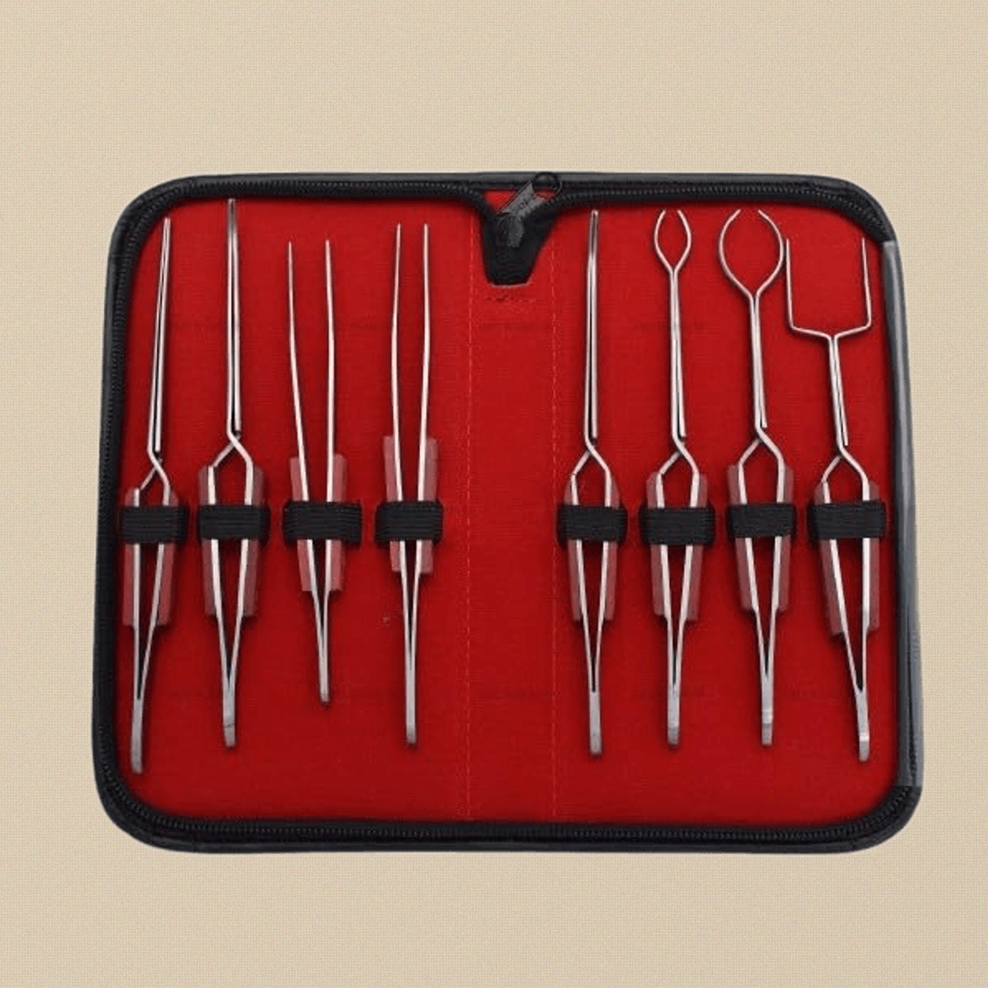 Professional Soldering Tweezers Kit, 8-Piece Stainless Steel Set with Cross Lock Fibre Grips, Jewellery Tools with Storage Case | Jewellery Making Tools | Toolsmith Ltd UK