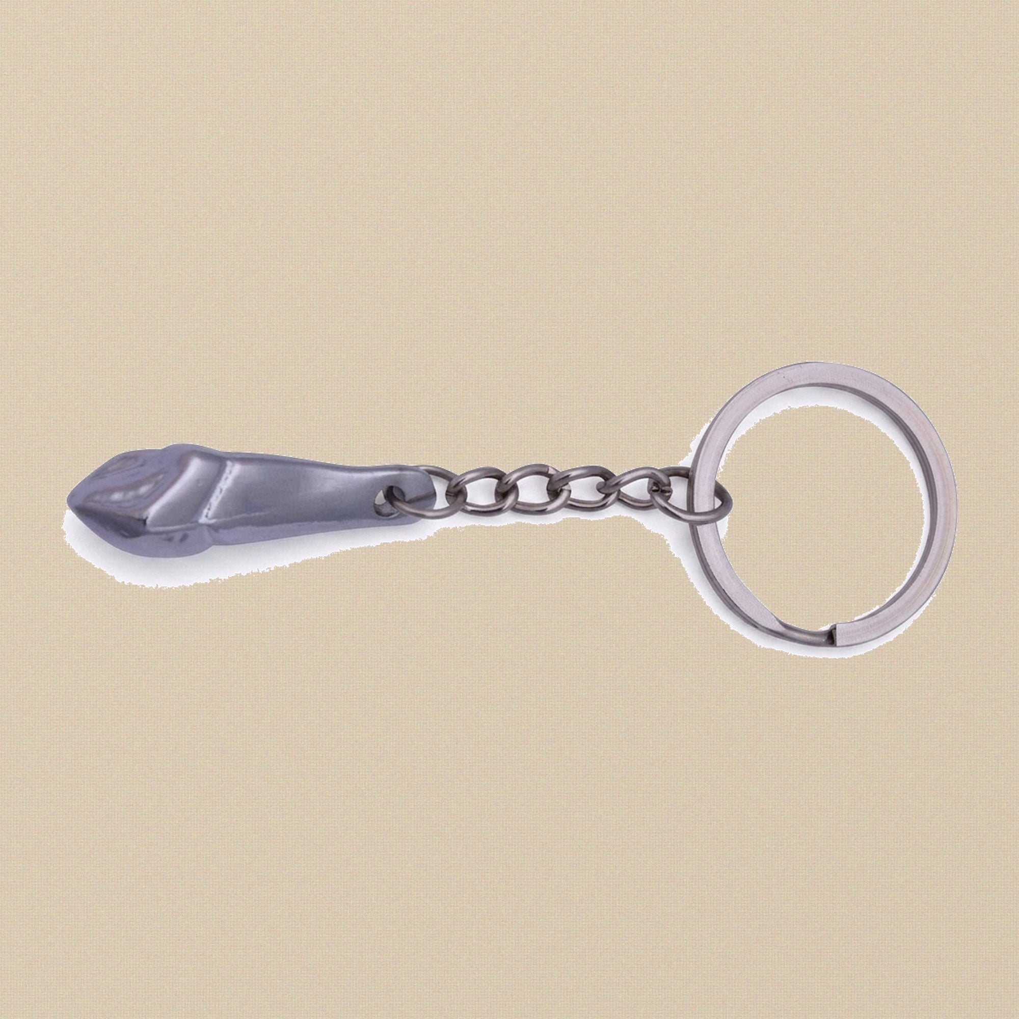 Miniature Dental & Medical Instrument Keyrings in 18 Assorted Styles — Canine Shape Tooth
