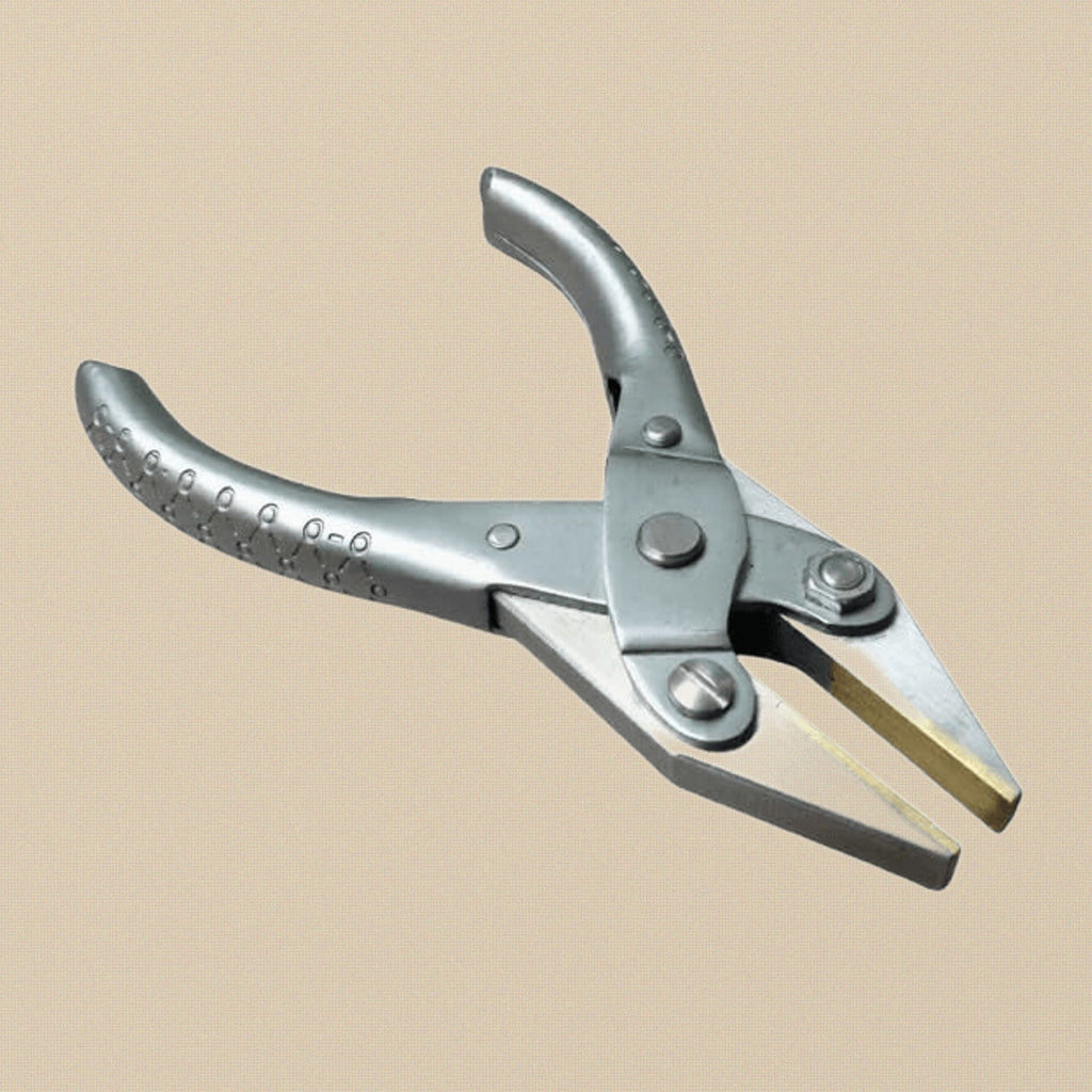 125 mm Parallel Action Flat Nose Pliers with Smooth Brass Jaws, for Jewellery Crafts Making | Jewellery Making Tools | Toolsmith Ltd UK