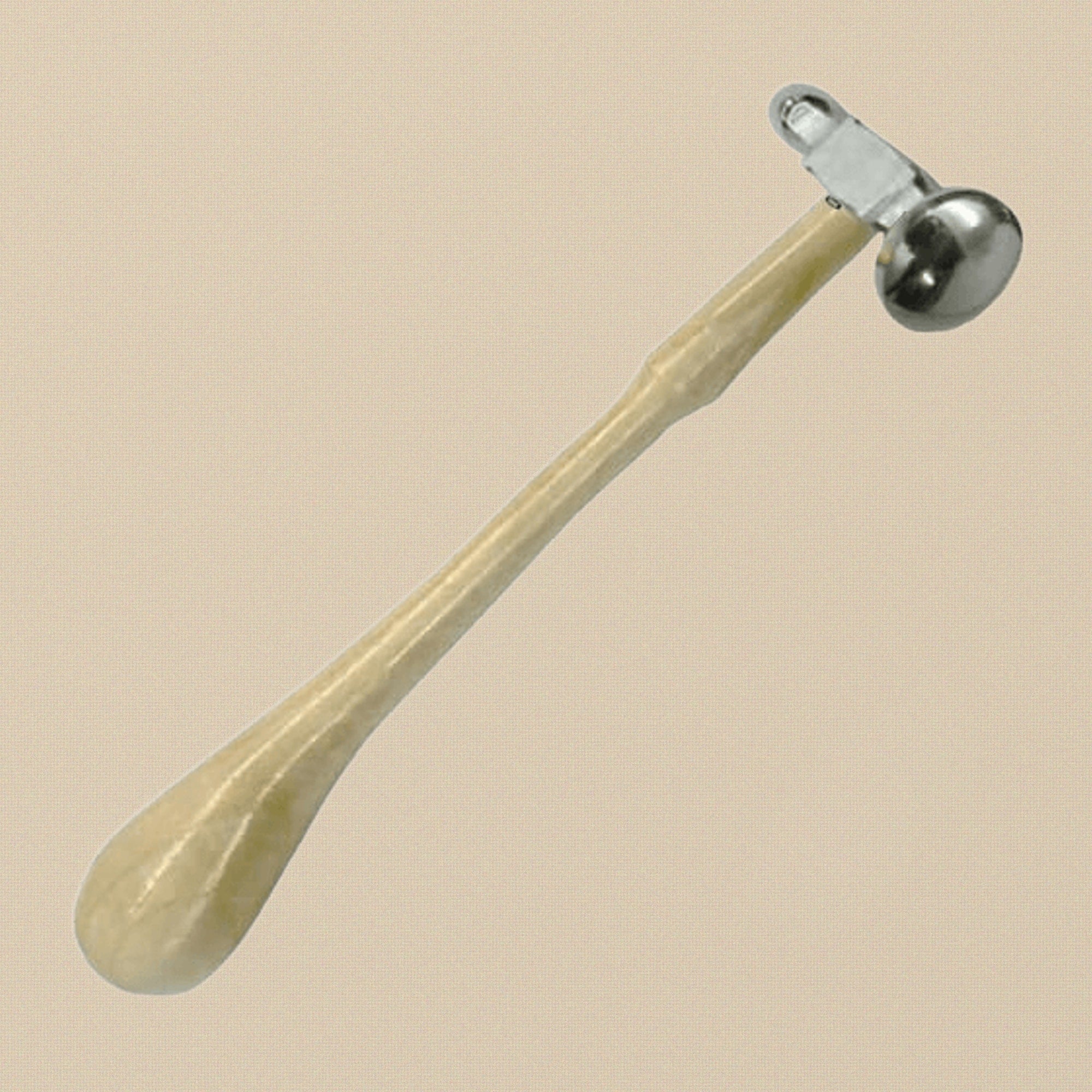 Ball Peen Dome Faced Chasing Hammer, 25mm, Metal Repousse Work Tool with Wooden Handle | Jewellery Making Tools | Toolsmith Ltd UK