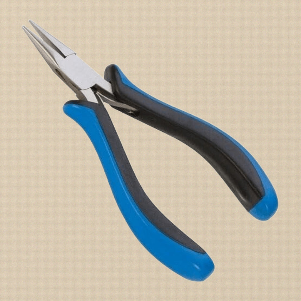 Chain Nose Pointed Needle Nose Ergonomic Pliers, 5 Inch, Premium Stainless Steel, Jewellery Beads and Wire Work Tool | Jewellery Making Tools | Toolsmith Ltd UK