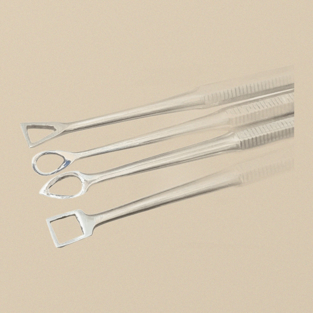 Professional 4 Pieces Double-Ended Wax Carving Tools Set, Stainless Steel Probes Carvers and Picks for Jewellery, Clay Art, Sculpture, Modelling | Jewellery Making Tools | Toolsmith Ltd UK