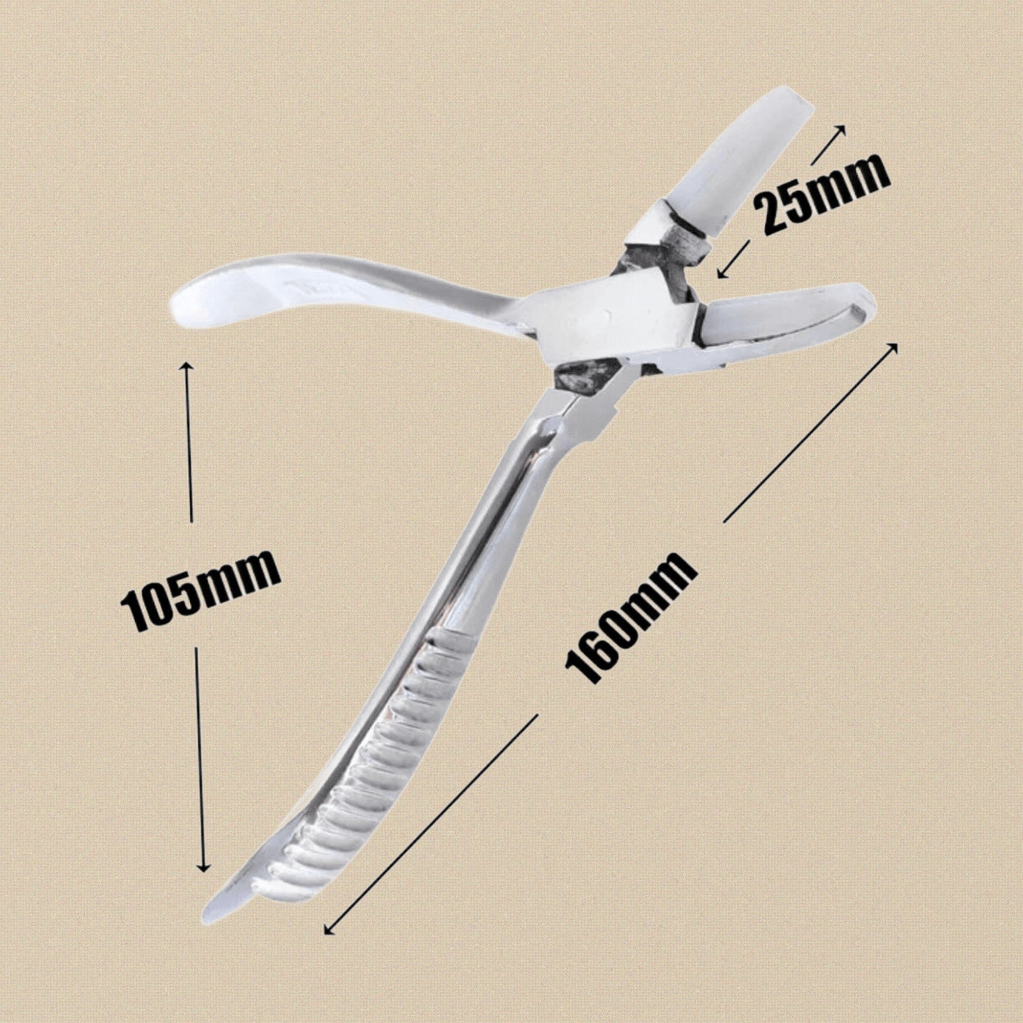 Premium Flat Nose Pliers with Double Nylon Jaw, 160mm, Comes with Extra Pair of Jaws, for Optical Glasses and Jewellery Making, Craft Tools | Jewellery Making Tools | Toolsmith Ltd UK