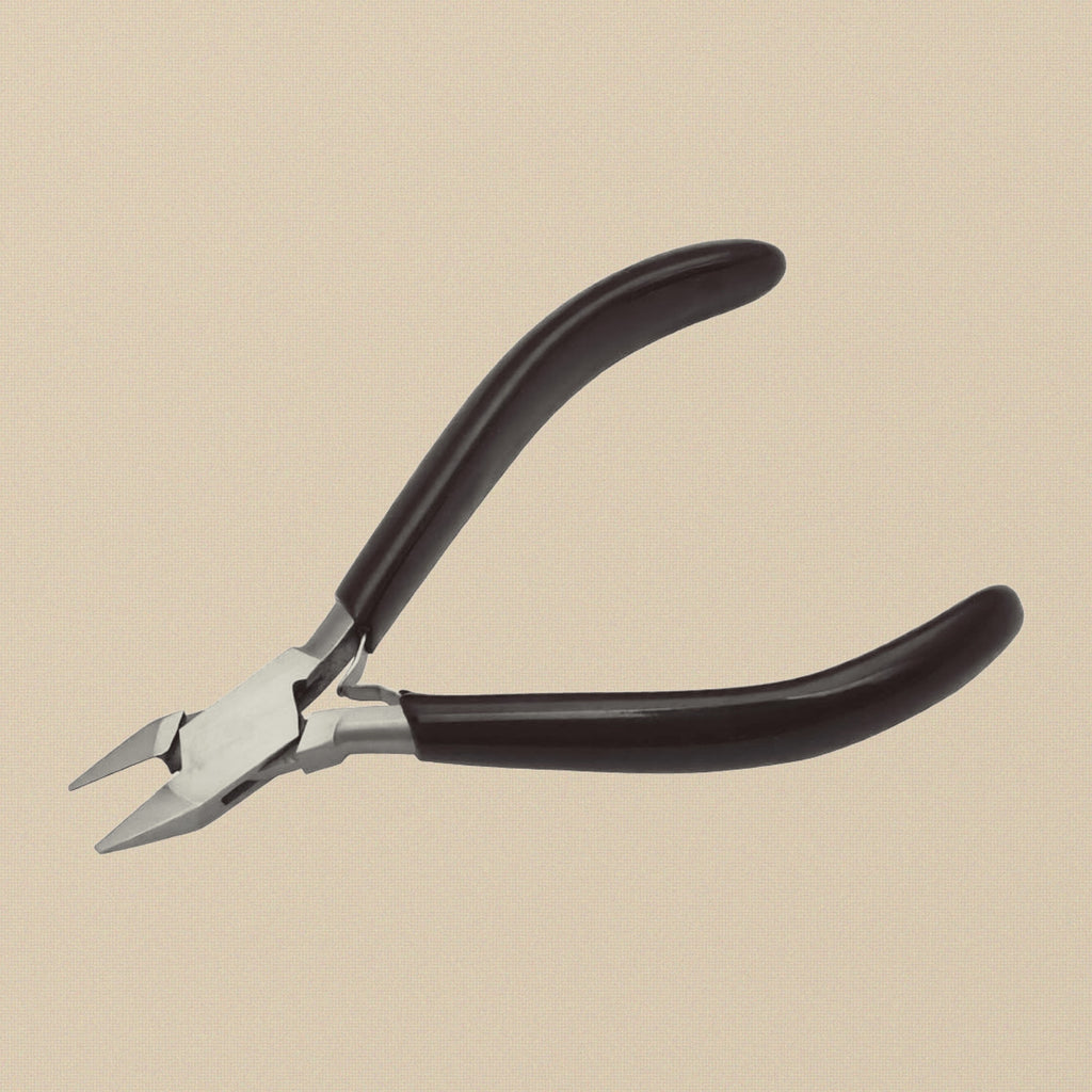 Ergonomic Comfort Semi Flush Cutter Pliers, 5.5 Inch, Stainless Steel with PVC Grips for Jewellery Crafts Making and Hobby | Jewellery Making Tools | Toolsmith Ltd UK