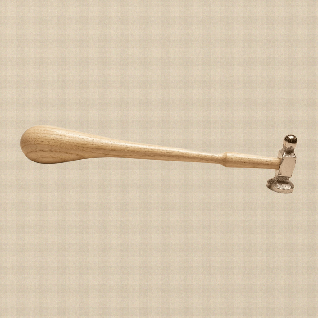 28mm Dome Face Chasing Hammer for Jewellery Making, Silversmiths Hammer with Wooden Handle, 1-1/8 Inch | Jewellery Making Tools | Toolsmith Ltd UK