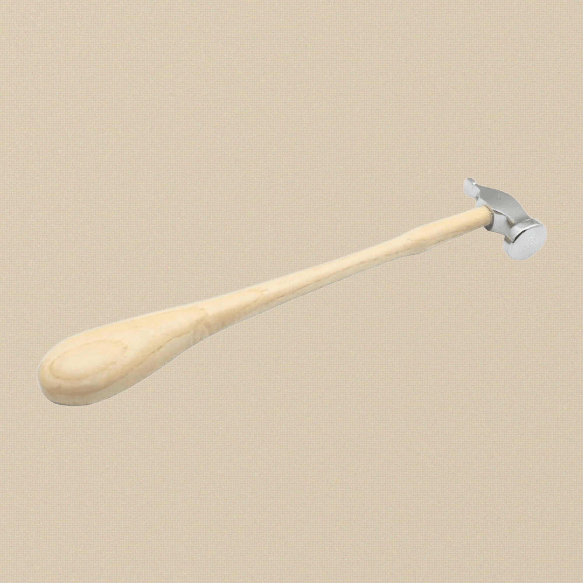 25mm Narrow and Flat Raising Chasing Hammer, Jewellery Repousse Silversmith Tool with Wooden Handle | Jewellery Making Tools | Toolsmith Ltd UK