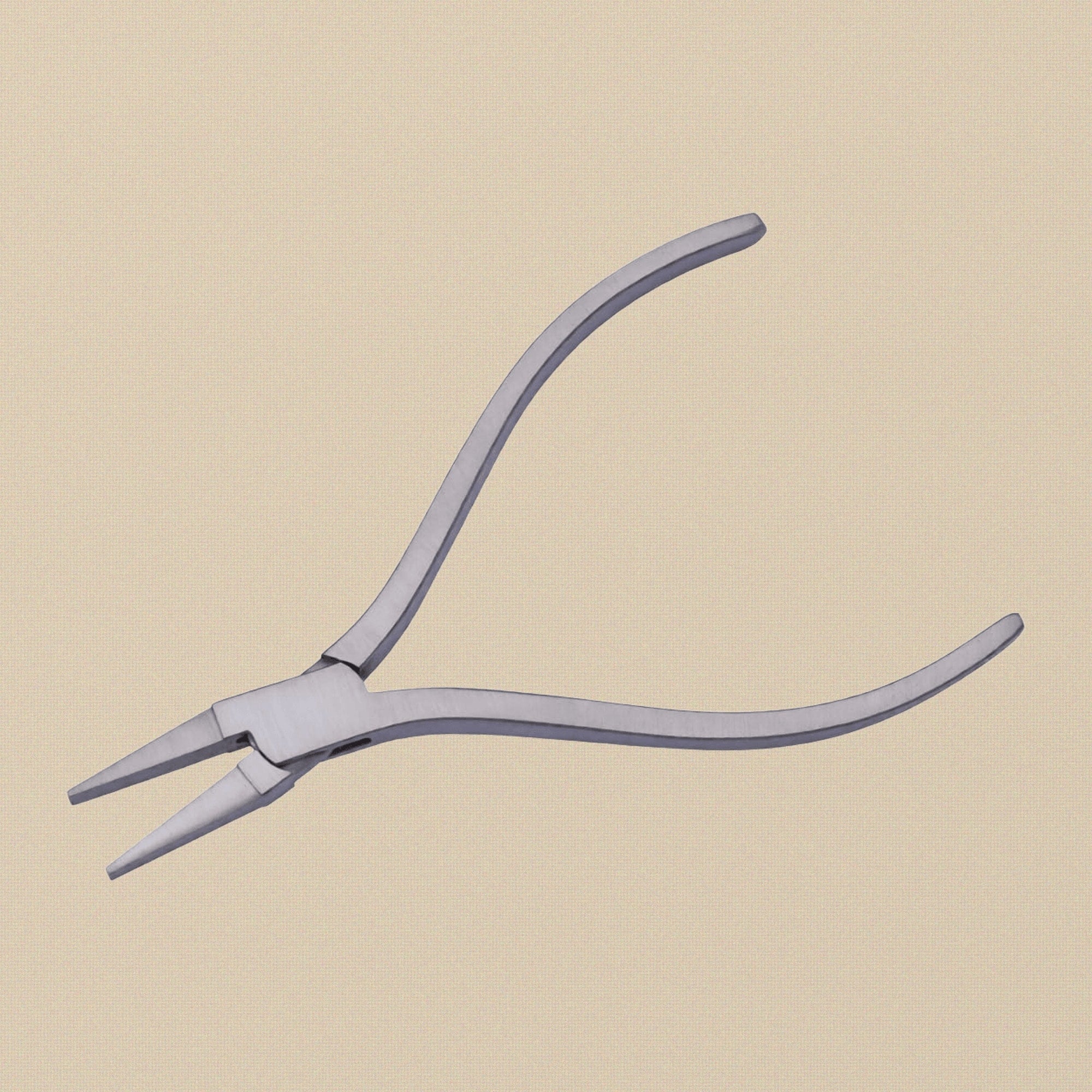 Square Handles Flat Nose Pliers, Stainless Steel, 120mm Slim Line, Multi Purpose for Jewellery and Optical Work | Jewellery Making Tools | Toolsmith Ltd UK