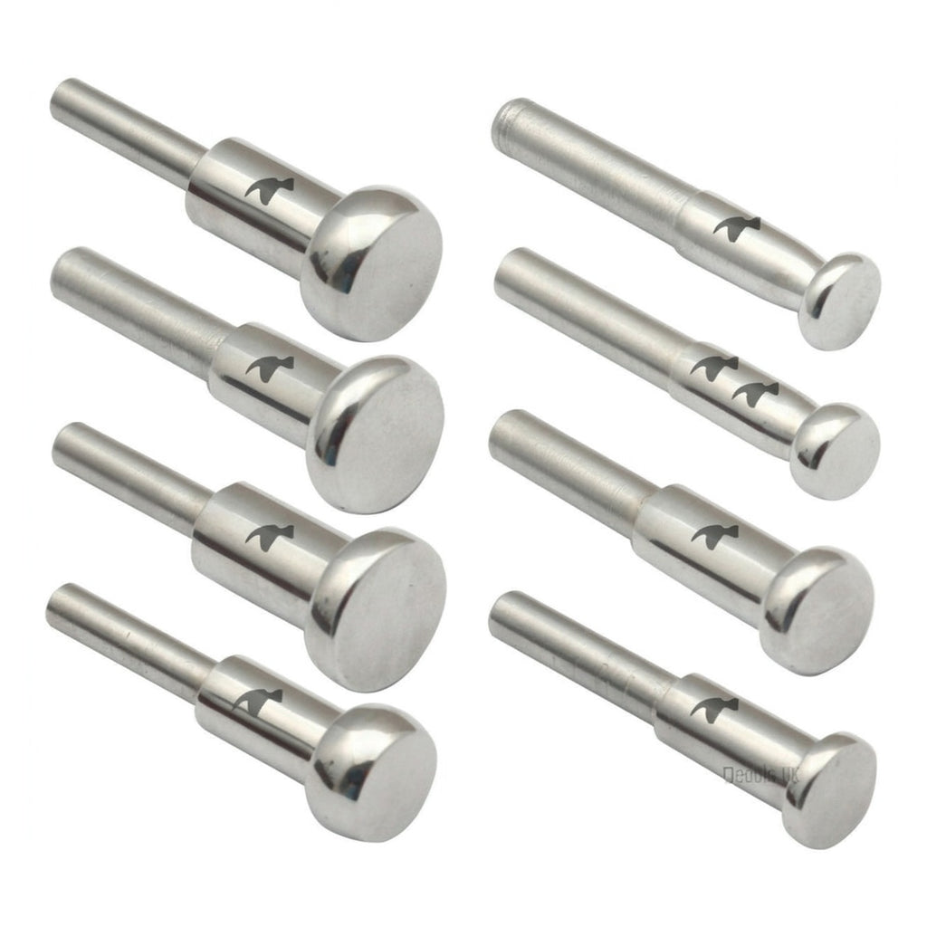 Micro Forming Set with 8 Stainless Steel Wheel Stakes and 4 Mandrels in Wooden Stand | Forming Stake Set | Toolsmith Ltd UK