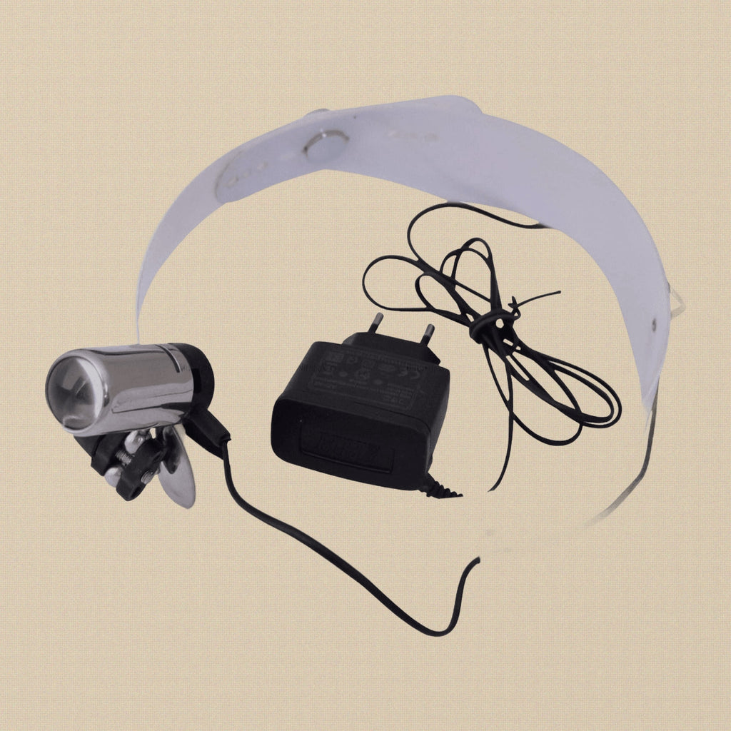 Jansen Style Head-Mounted Inspection Lamp with Mirror and Magnifying Glass | Inspection Lamp | Toolsmith Ltd UK