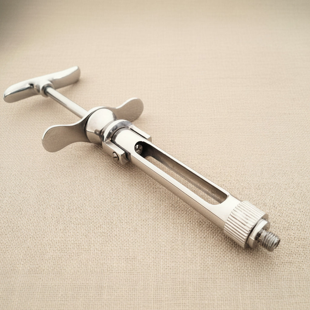 Aspirating Cartridge Syringe for 1.8 ml Ampoules, Stainless Steel Construction