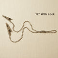 Locking Crocodile Clip on a 305mm (12-inch) Flexible Ball Chain