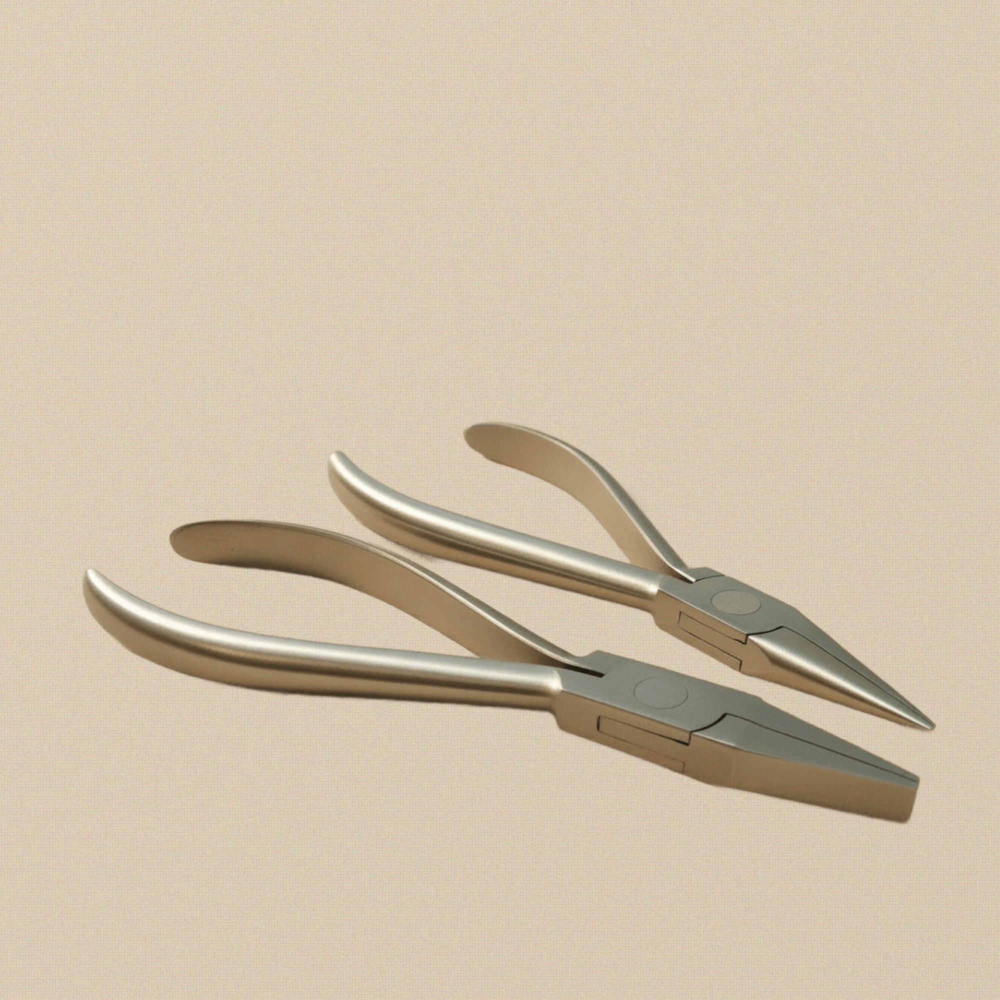 Flat & Chain Nose Pliers Set, 140 mm, Box-Joint Stainless Steel Construction