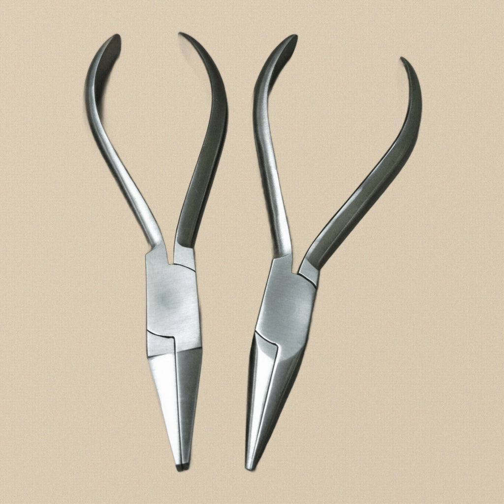 Flat & Chain Nose Pliers Set, 140 mm, Box-Joint Stainless Steel Construction