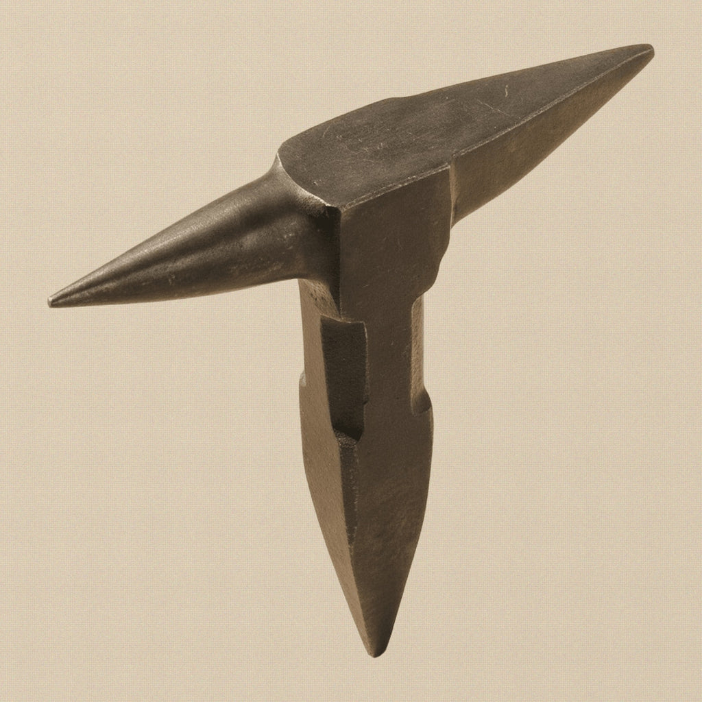 Double-Horn T-Stake Anvil, 120 mm, with Round and Square Tapers