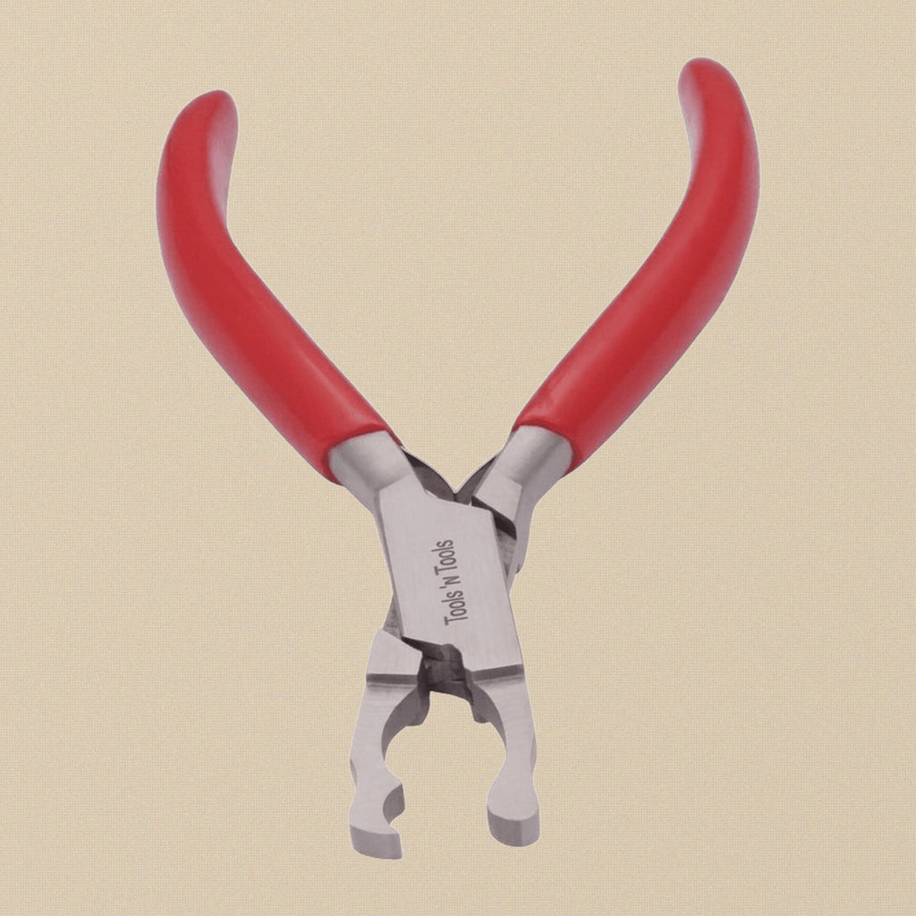 Special Prong Lifting Pliers, 130mm Length, 5.3mm Jaw Length, PVC Handles | Jewellery Making Tools | Toolsmith Ltd UK