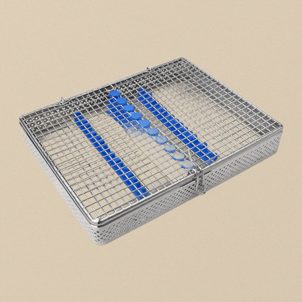 Autoclavable Sterilisation Cassette for 10 Instruments, 195 x 145 mm | Dental Instruments | Toolsmith Ltd UK