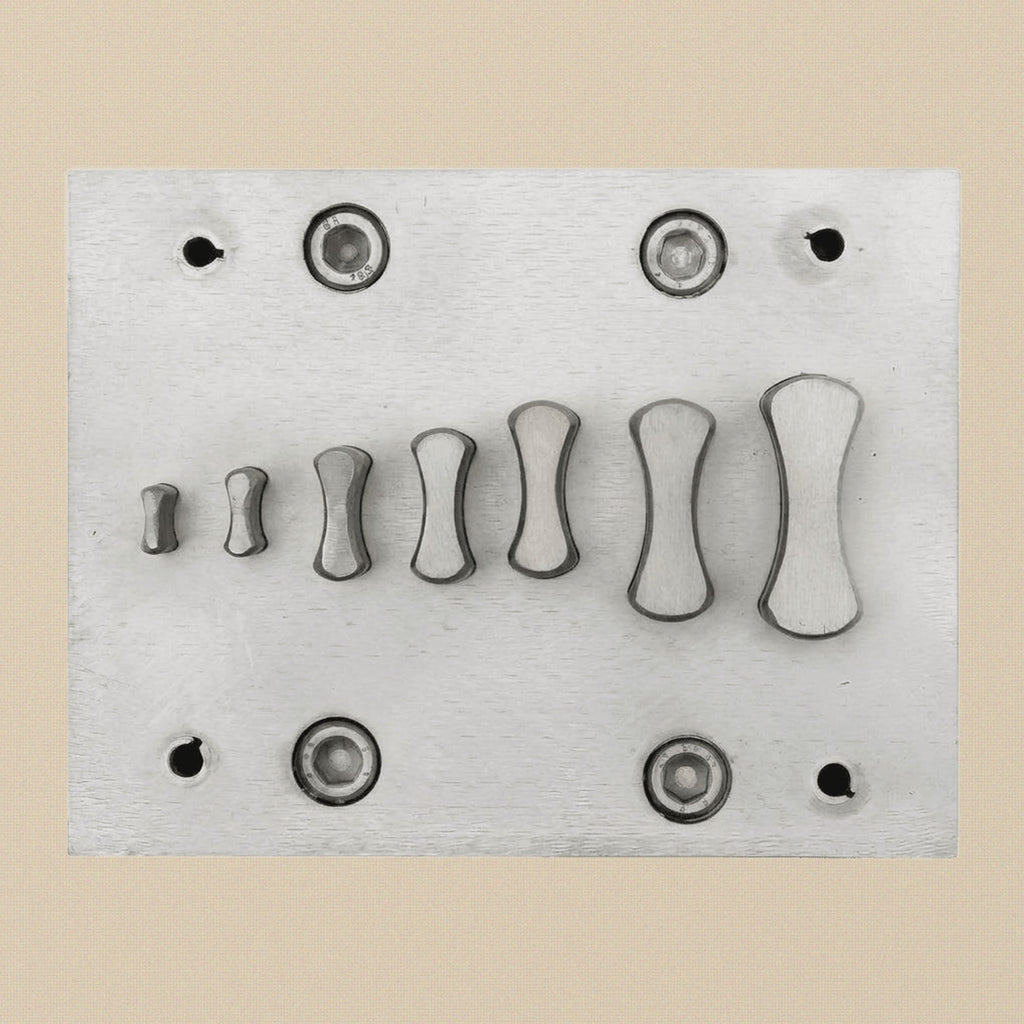 7-Piece Bone Shape Steel Disc Cutter Set, Jewellery Dapping Forming Stamping Tool, Metal Blanks | Jewellery Making Tools | Toolsmith Ltd UK