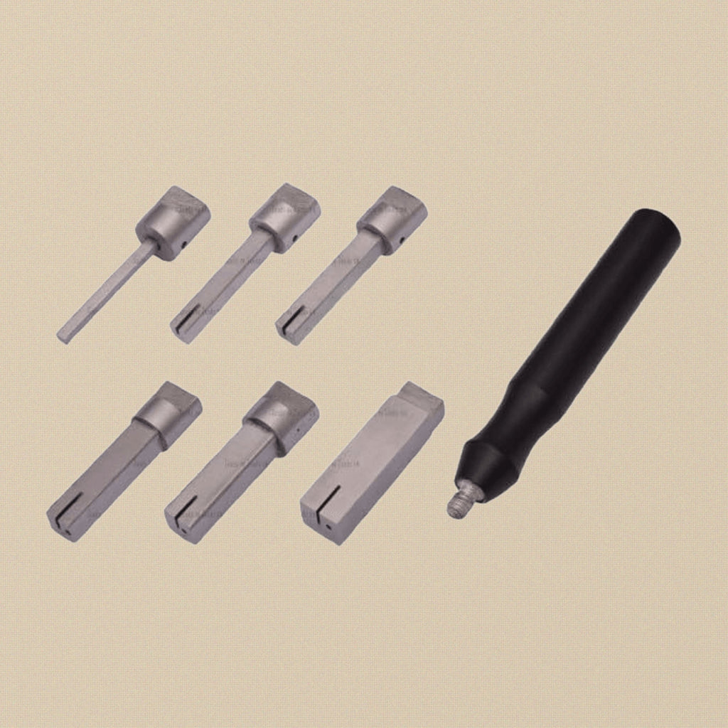 Mini Square Mandrel Set with Handle, 6 Sizes 3-13 mm, Jewellery Making, Wire Wrapping Looping etc | Jewellery Making Tools | Toolsmith Ltd UK