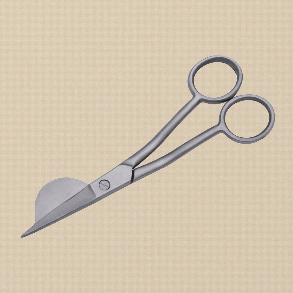 6 Inch Half Duckbill Applique Scissors, Curved Embroidery Lace Thread Quilting Shears, Double Bent Curved Offset Handle for Embroidery, Fabric, Thread, Knitting, Sewing, Arts & Craft | Jewellery Making Tools | Toolsmith Ltd UK