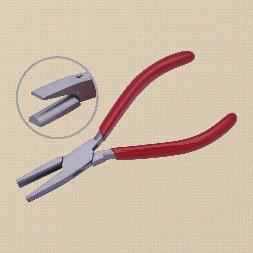 Half Round Flat Nose Pliers, Stainless Steel, 6- Inch, Slim German Pattern, for Jewellery Crafts and Beading | Jewellery Making Tools | Toolsmith Ltd UK