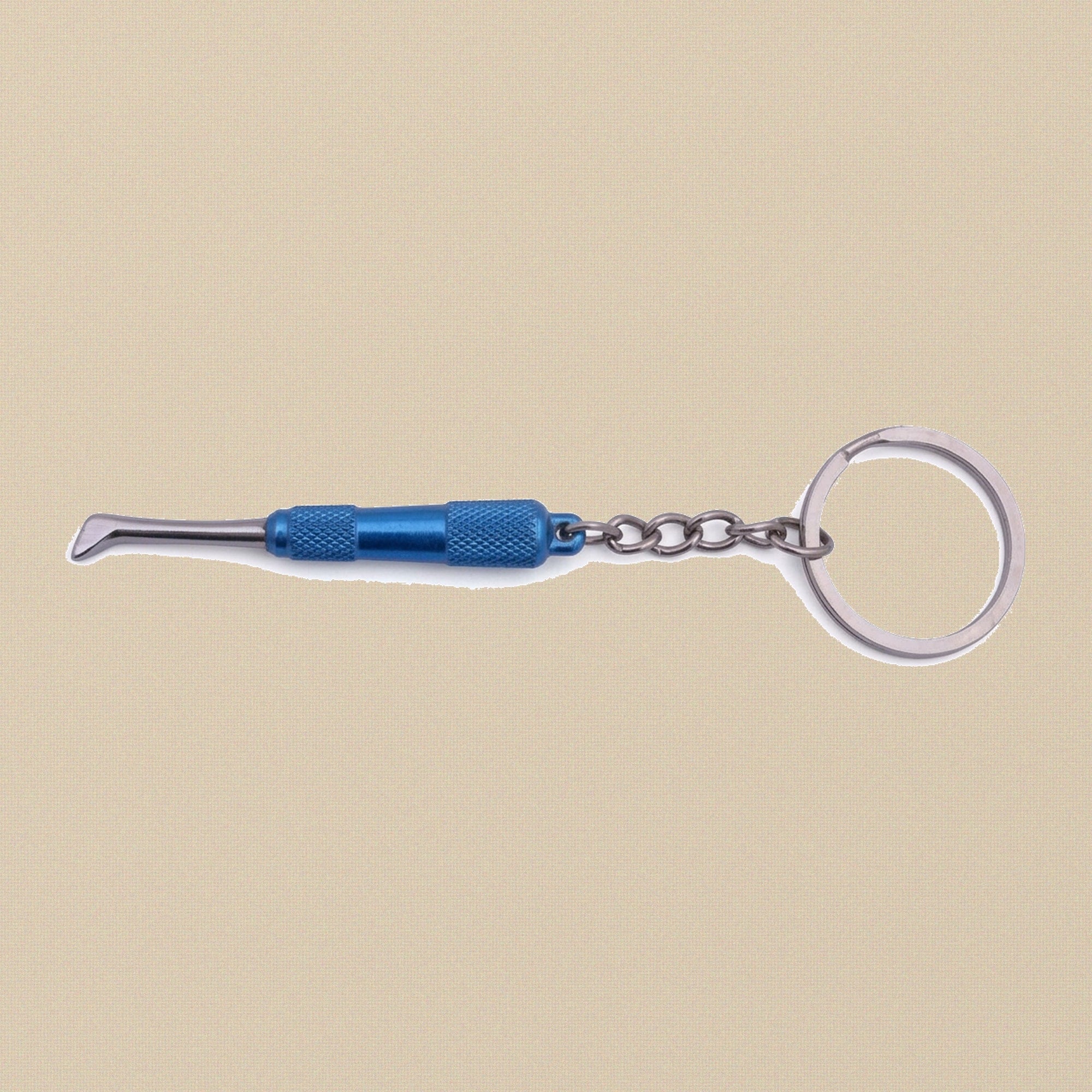 Miniature Dental & Medical Instrument Keyrings in 18 Assorted Styles — Blue Colour Root Elevator
