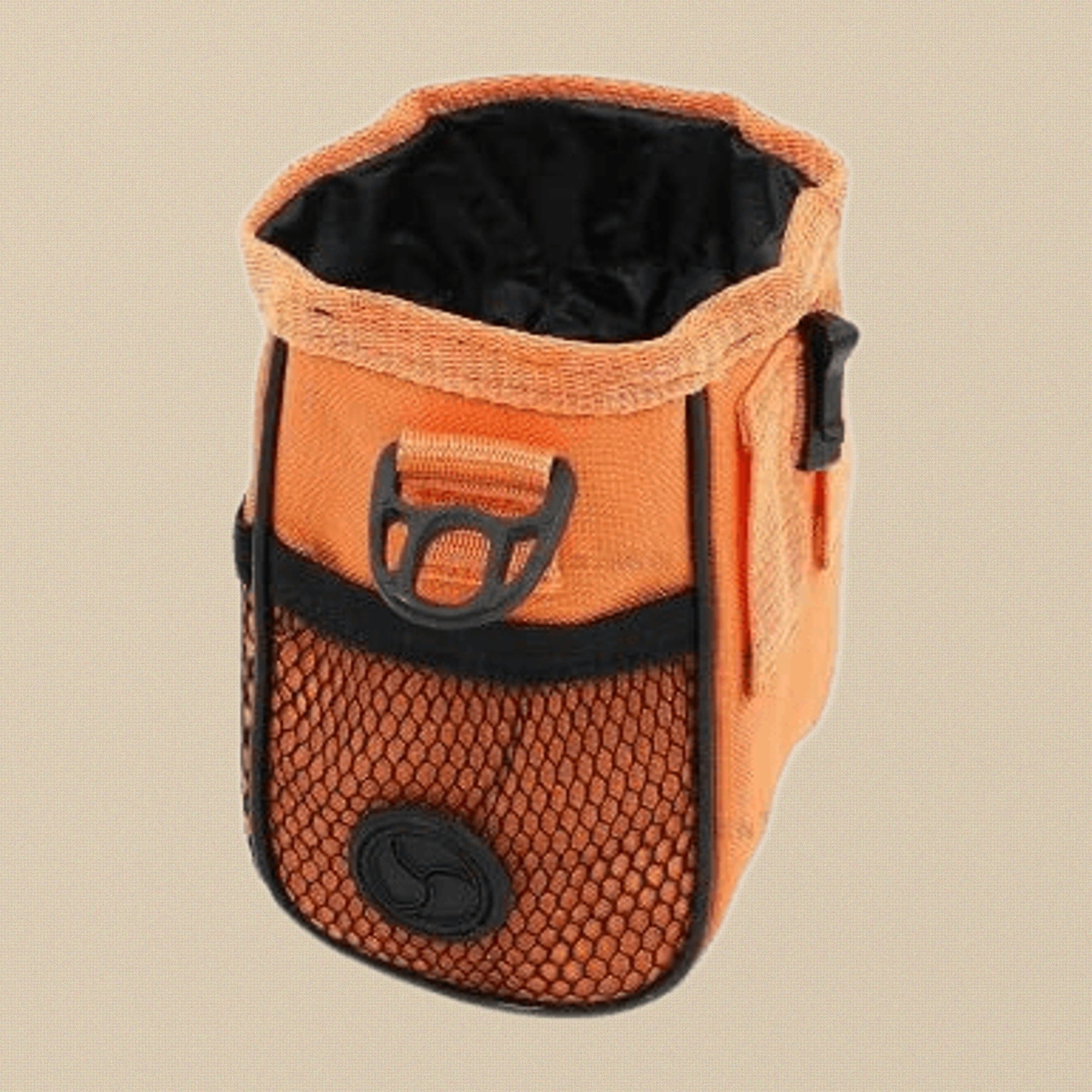 Orange/ Amber Dog Training Treat Pouch, 6 x 3 Inch, Cat, Pet Premium Bag with Detachable Shoulder Strap, Belt Clip, Waste Bag Dispenser for Puppy Obedience Training | Pet Grooming Tools | Toolsmith Ltd UK