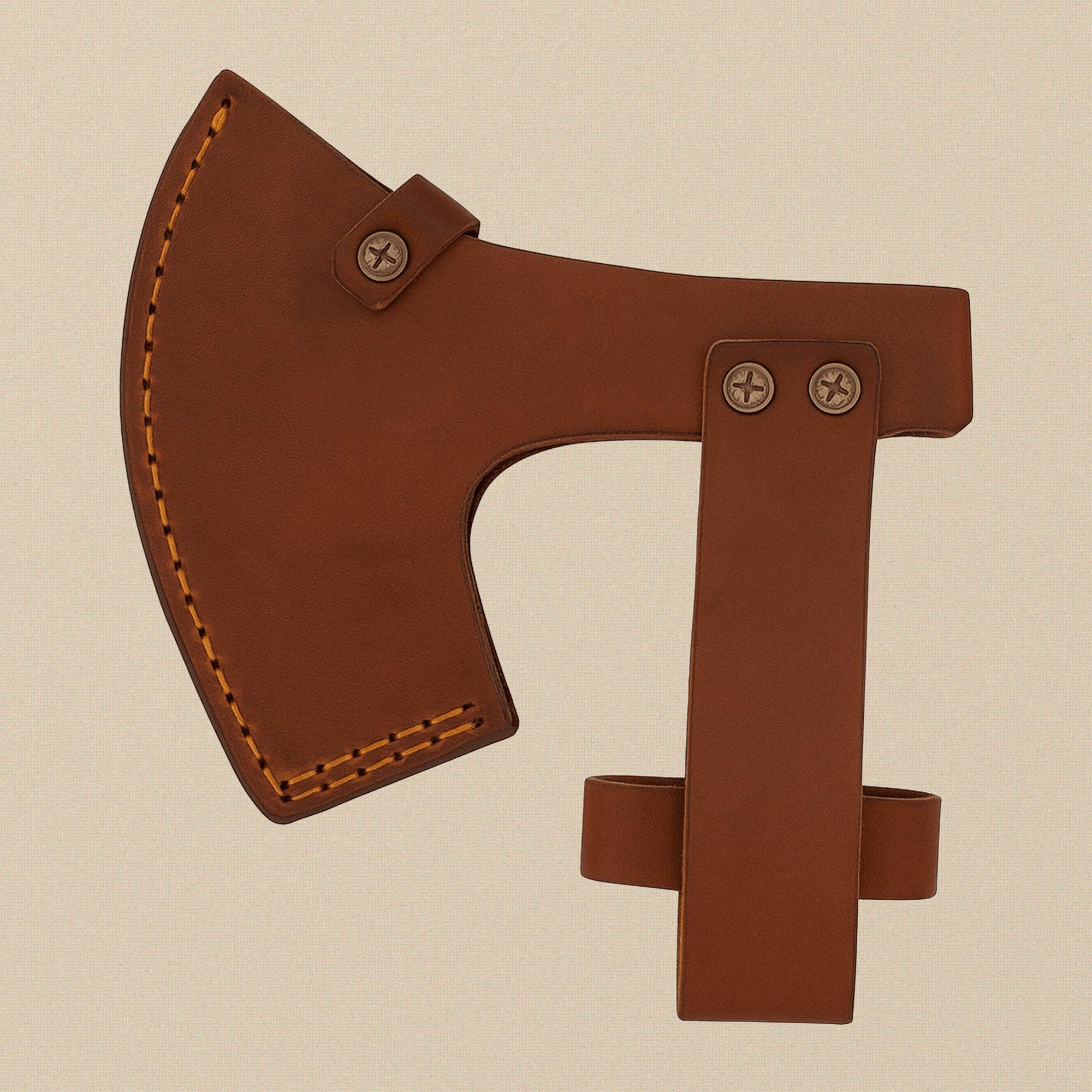 Damascus Steel Tomahawk Axe, 20-inch, with Walnut Wood Handle and Leather Sheath | Axe | Toolsmith Ltd UK