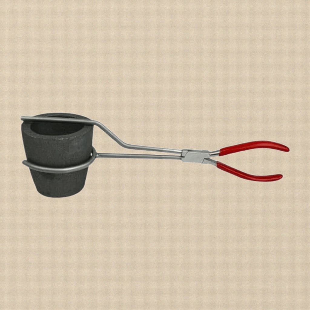 Exclusive Metal Crucible Tongs (ONLY) with PVC Handles, Casting and Melting Tool Holder | Jewellery Making Tools | Toolsmith Ltd UK