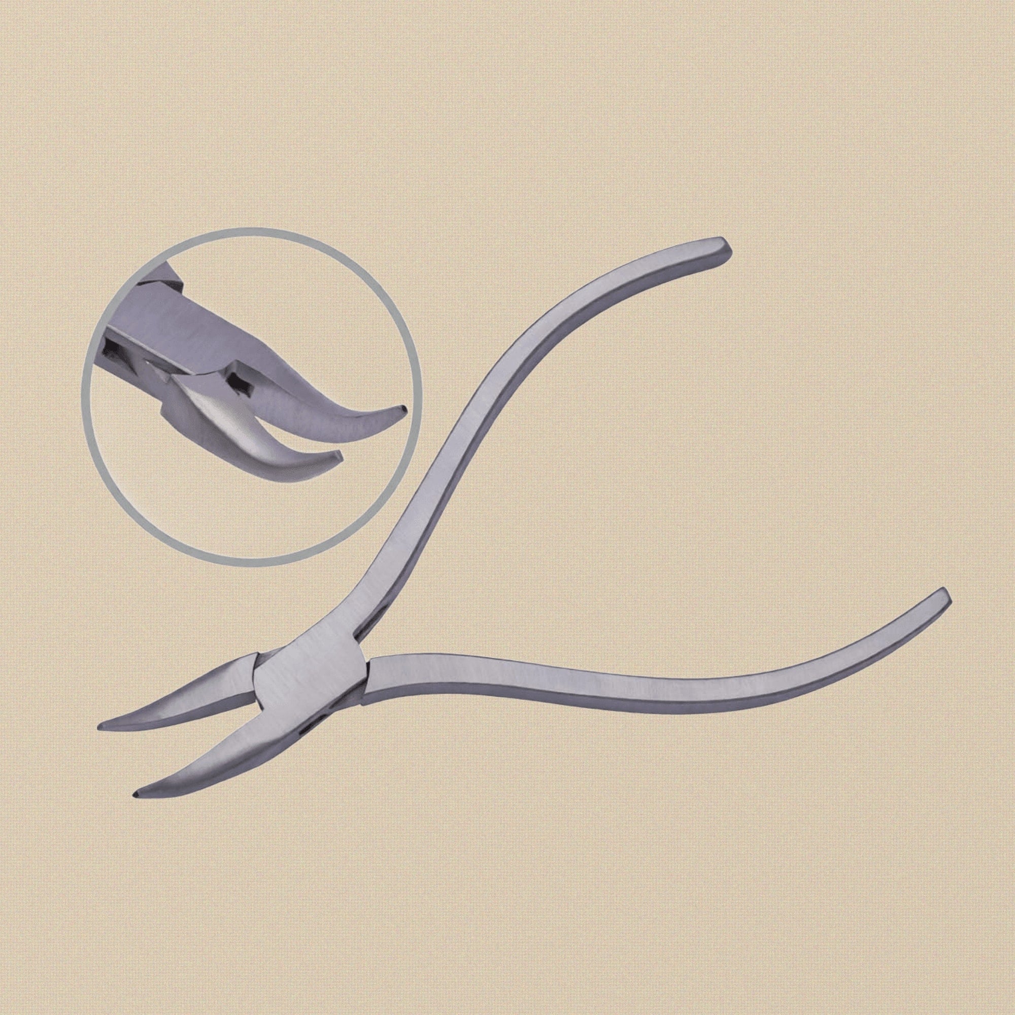 Square Handles Bent Chain Pliers, Stainless Steel, 120mm Slim Line Multi Purpose for Jewellery and Optical Work | Jewellery Making Tools | Toolsmith Ltd UK