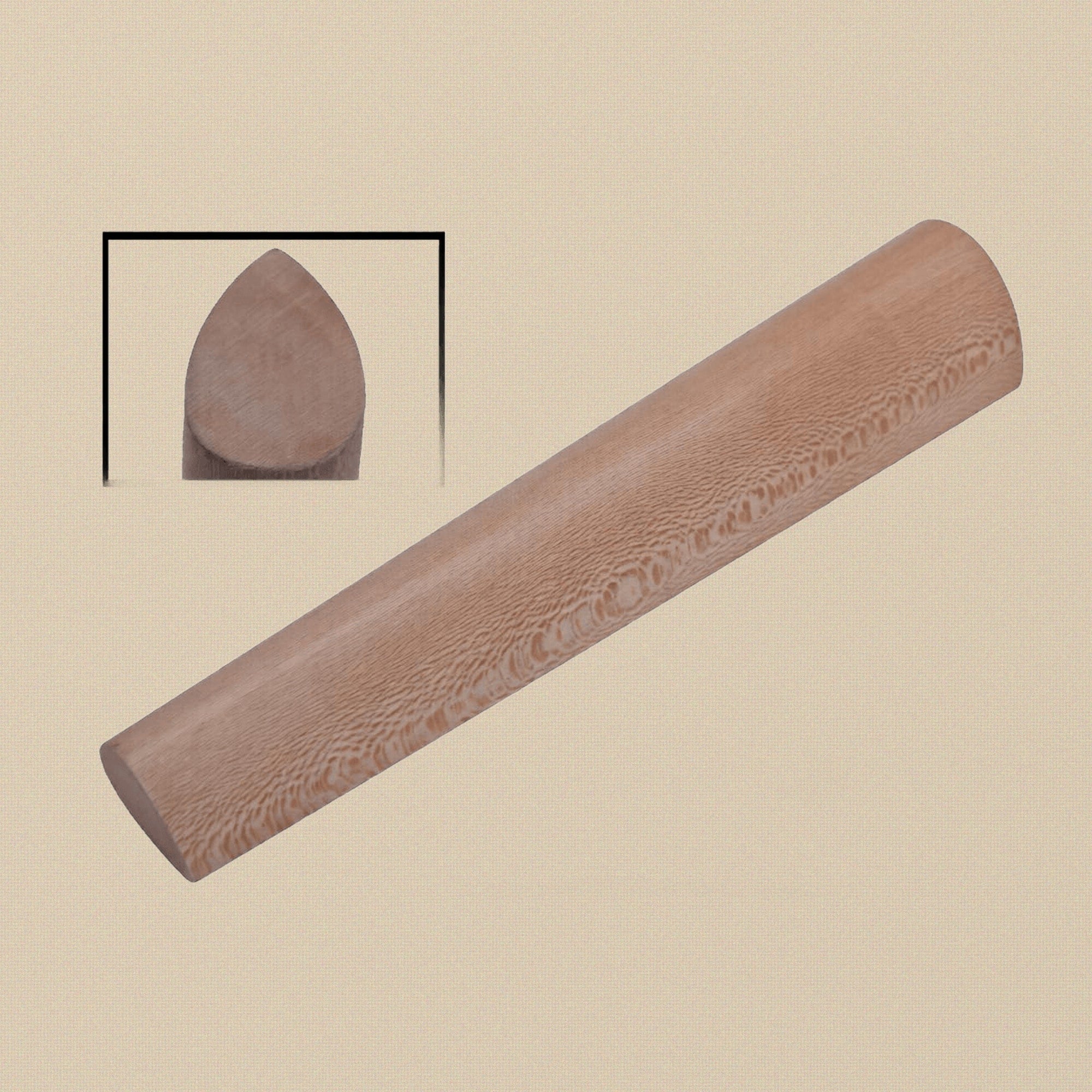 Teardrop Wood Bracelet Mandrel, Bangle Jewellery Hammering Forming Shaping Tool, 14 Inch | Jewellery Making Tools | Toolsmith Ltd UK