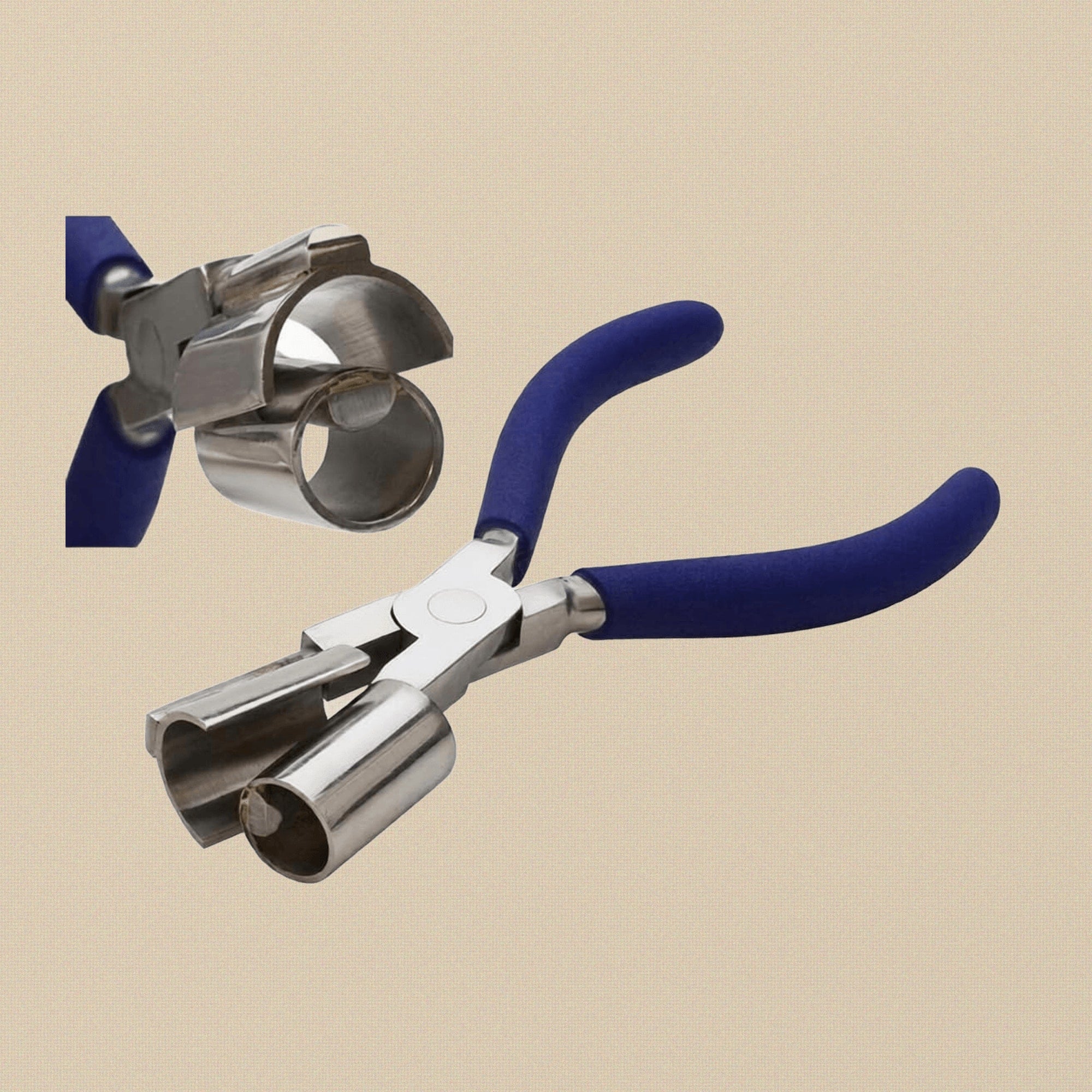 Small Half Cut Ring and Bracelet Pliers, Round and Half Round, 3/4 Inch Bending Curving Jewellery Tool | Jewellery Making Tools | Toolsmith Ltd UK