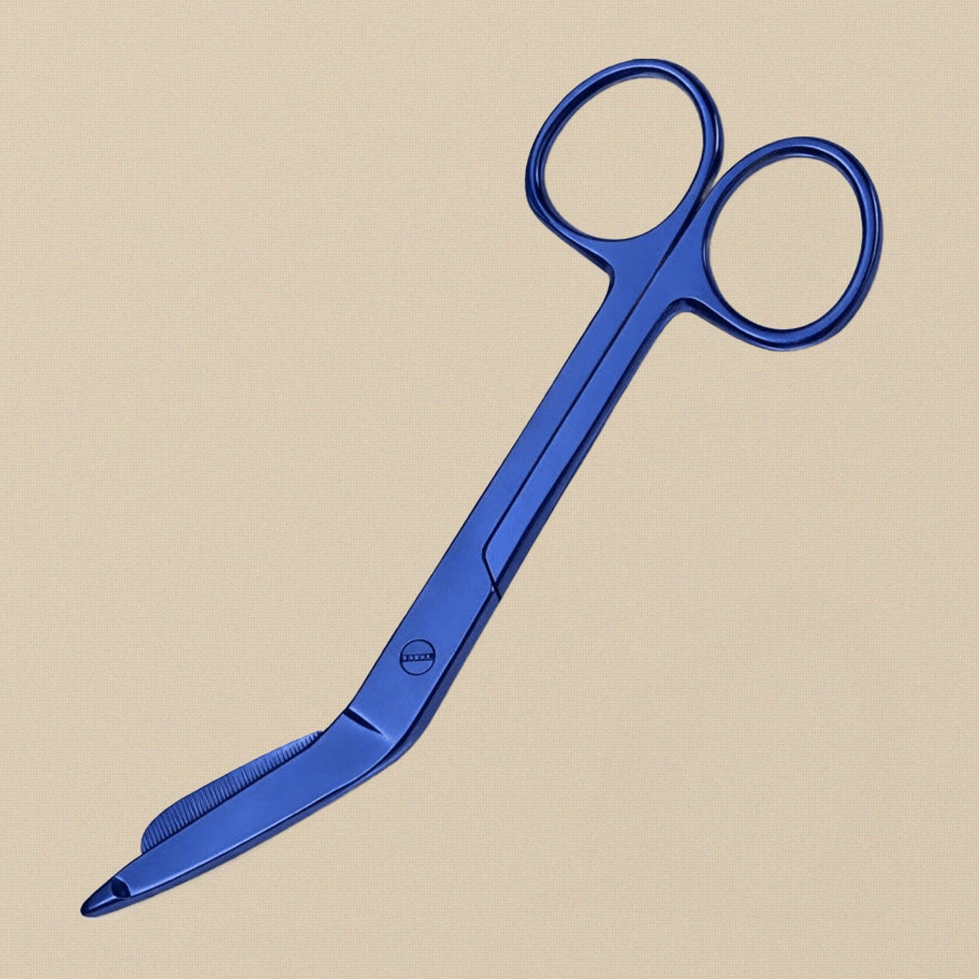 Blue Lister Bandage Scissors, 5.5 Inch, Stainless Steel, First Aid, Tensionrite Clip, Blunt Tip, Ambidextrous | Surgical Instruments | Toolsmith Ltd UK
